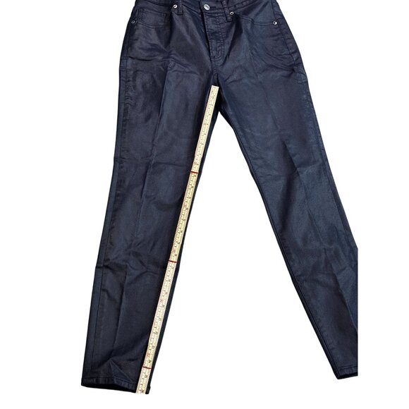 Express Womens Skinny High Rise Jeans 4R Cotton/Rayon/Spandex Blend Navy - Picture 7 of 11